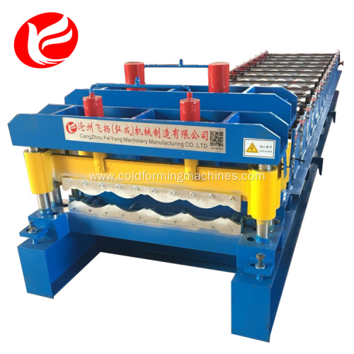 Metal cold glazed tile roofing roll forming machine